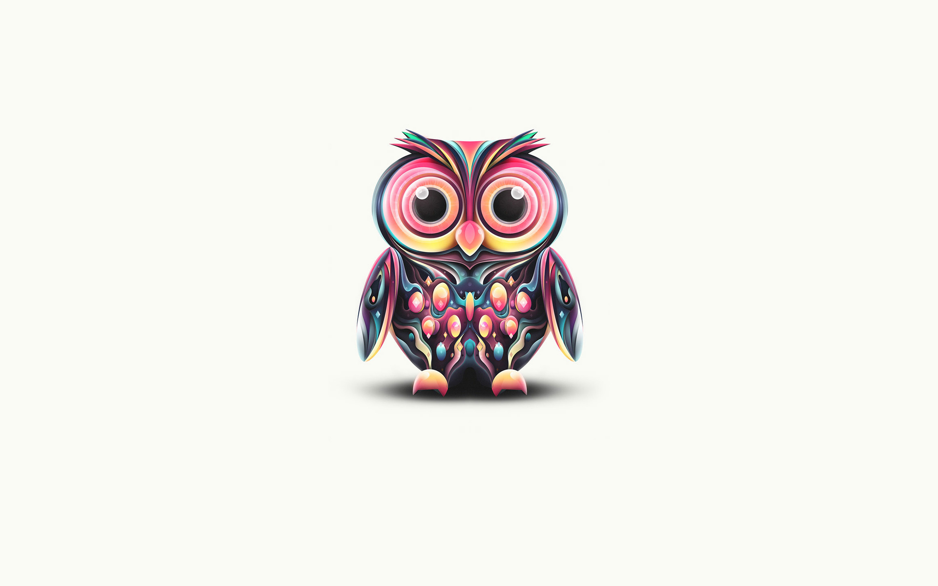 animated owl desktop background