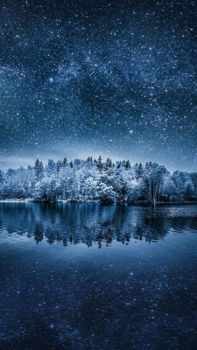 Wallpaper iPhone Nature Winter Wonderful Sky Blue Calming