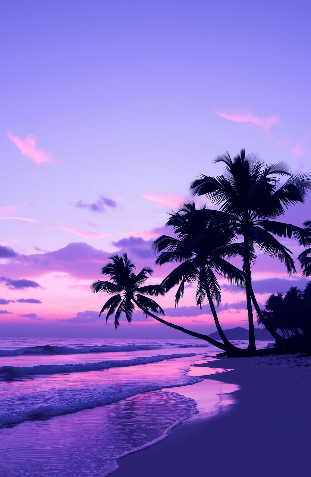 Purple Beach Wallpaper