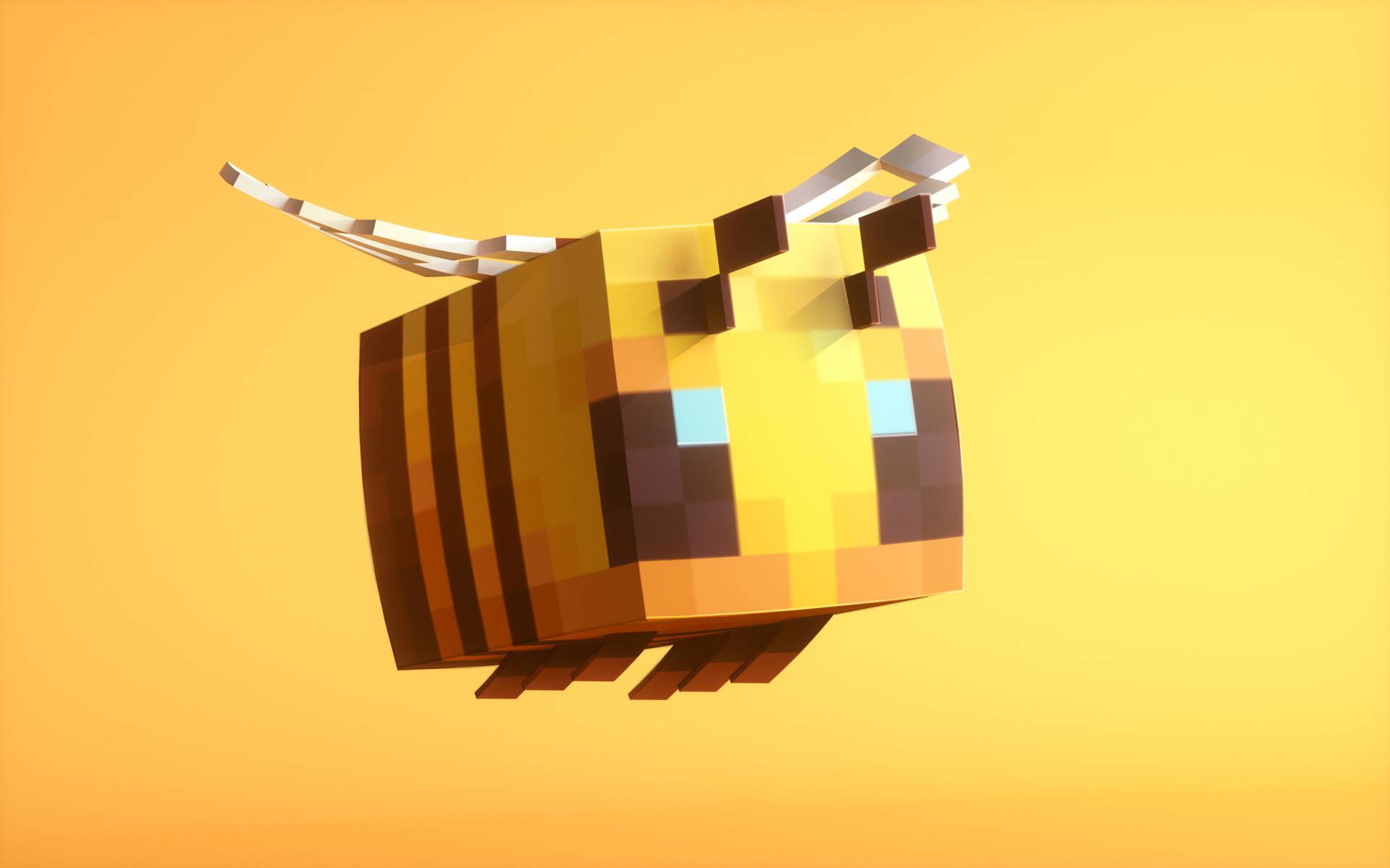 Minecraft Bee Background Wallpaper