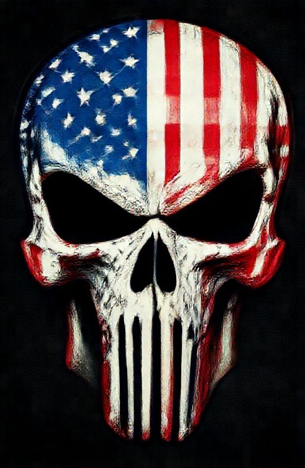 American Flag Punisher Skull Wallpaper