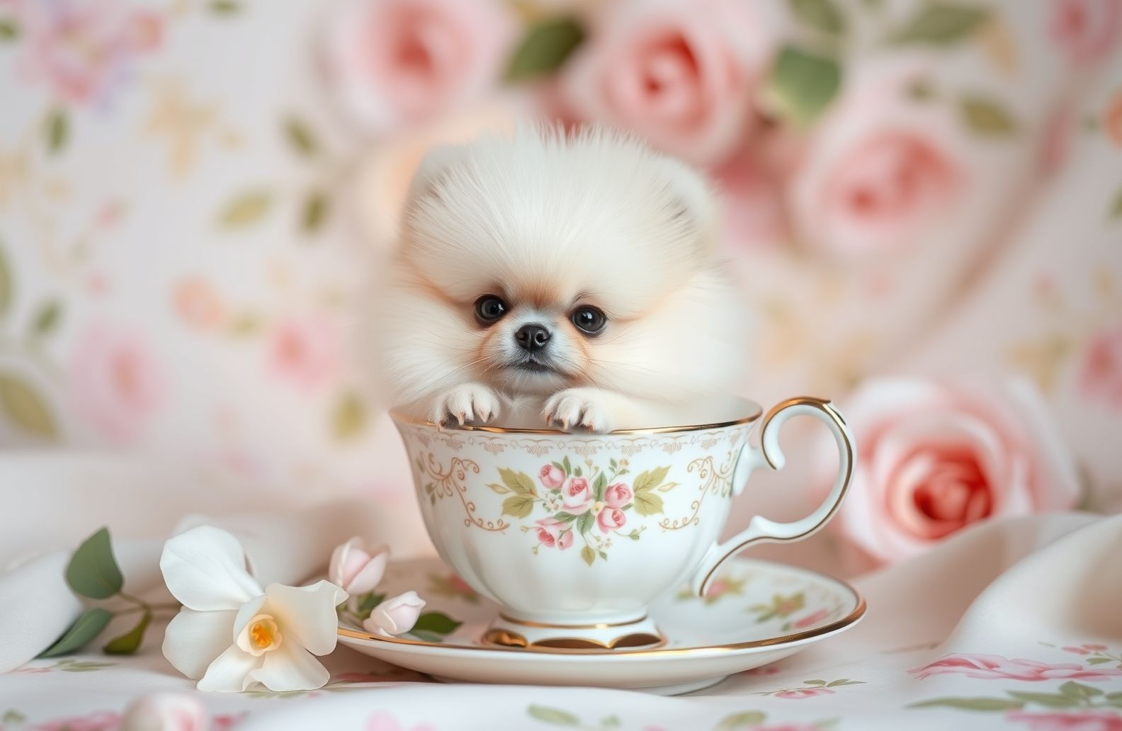 Teacup Pomeranian Wallpaper