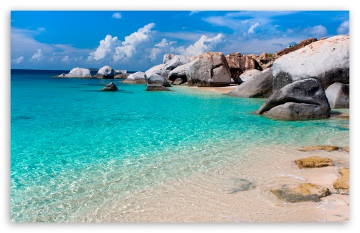 Summer Beach Scene HD Desktop Wallpaper High Definition Fullscreen