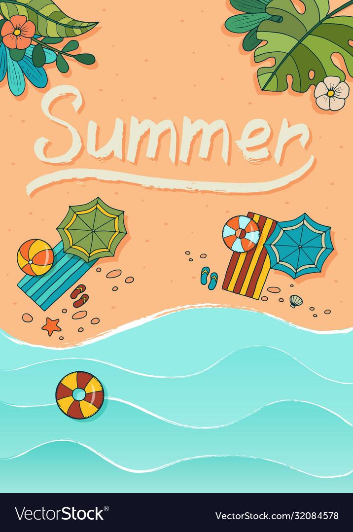 Cute For Summer Background Royalty Vector Image
