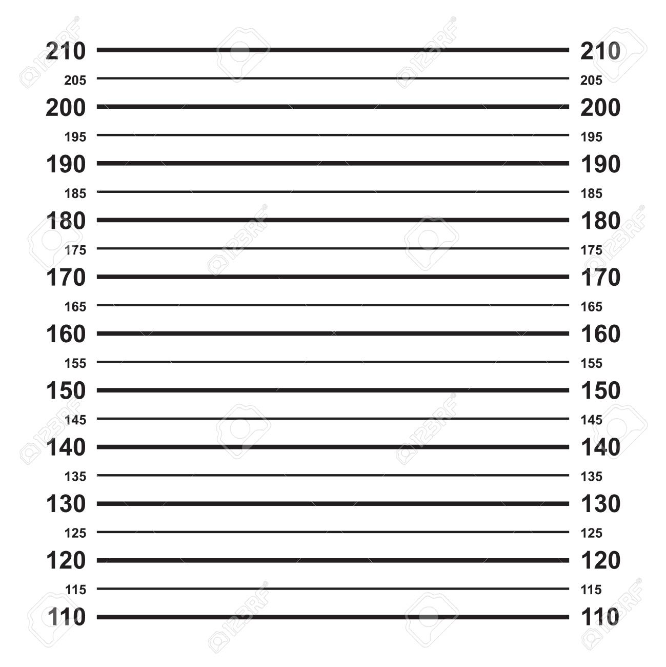 Free download Police Mug Shot Vector Centimeter Height Lineup Mugshot