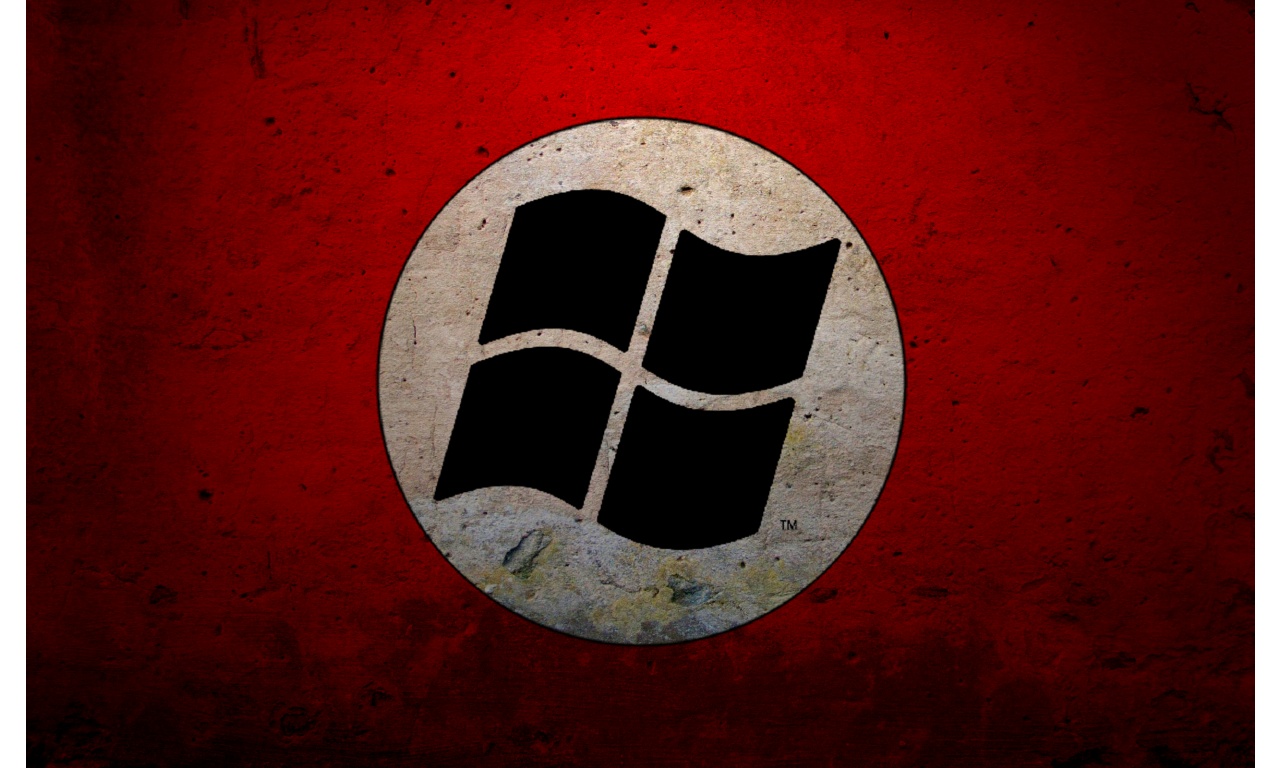 Microsoft Windows Nazi Flag Wallpaper