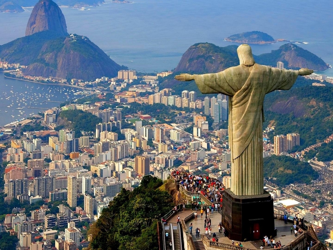 Christ The Redeemer Statue Looks Down Over Rio De Janeiro HD Wallpaper