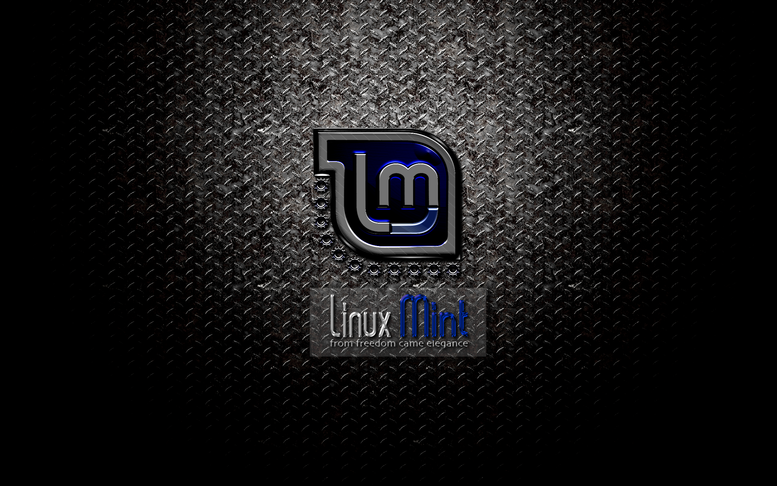 Linux Mint Forums View topic   Dark Metal Mint   New Wallpapers