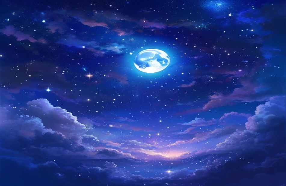 Stars And Moon Wallpaper