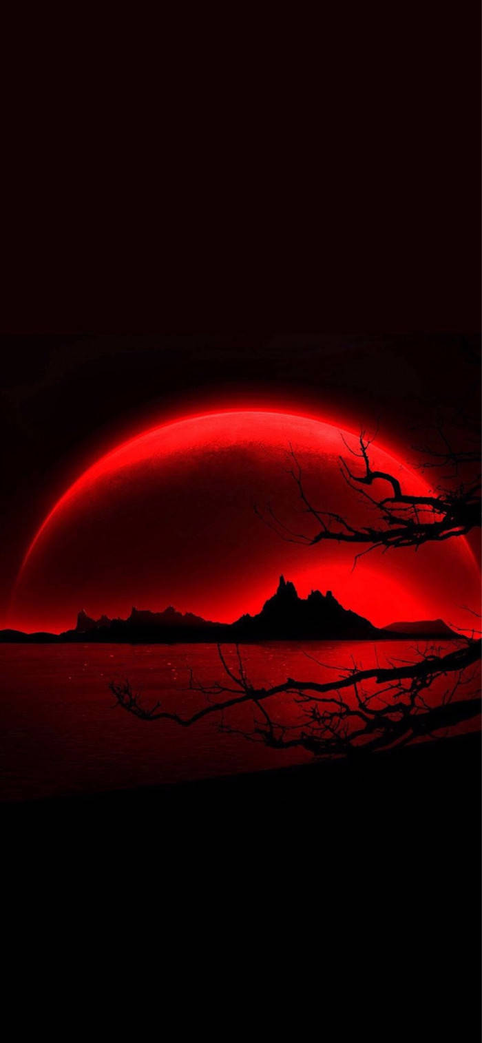 Wallpaper Aesthetic Dark Red