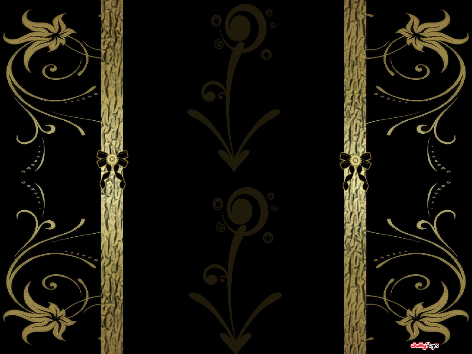 Elegant Gold And Black Wallpaper