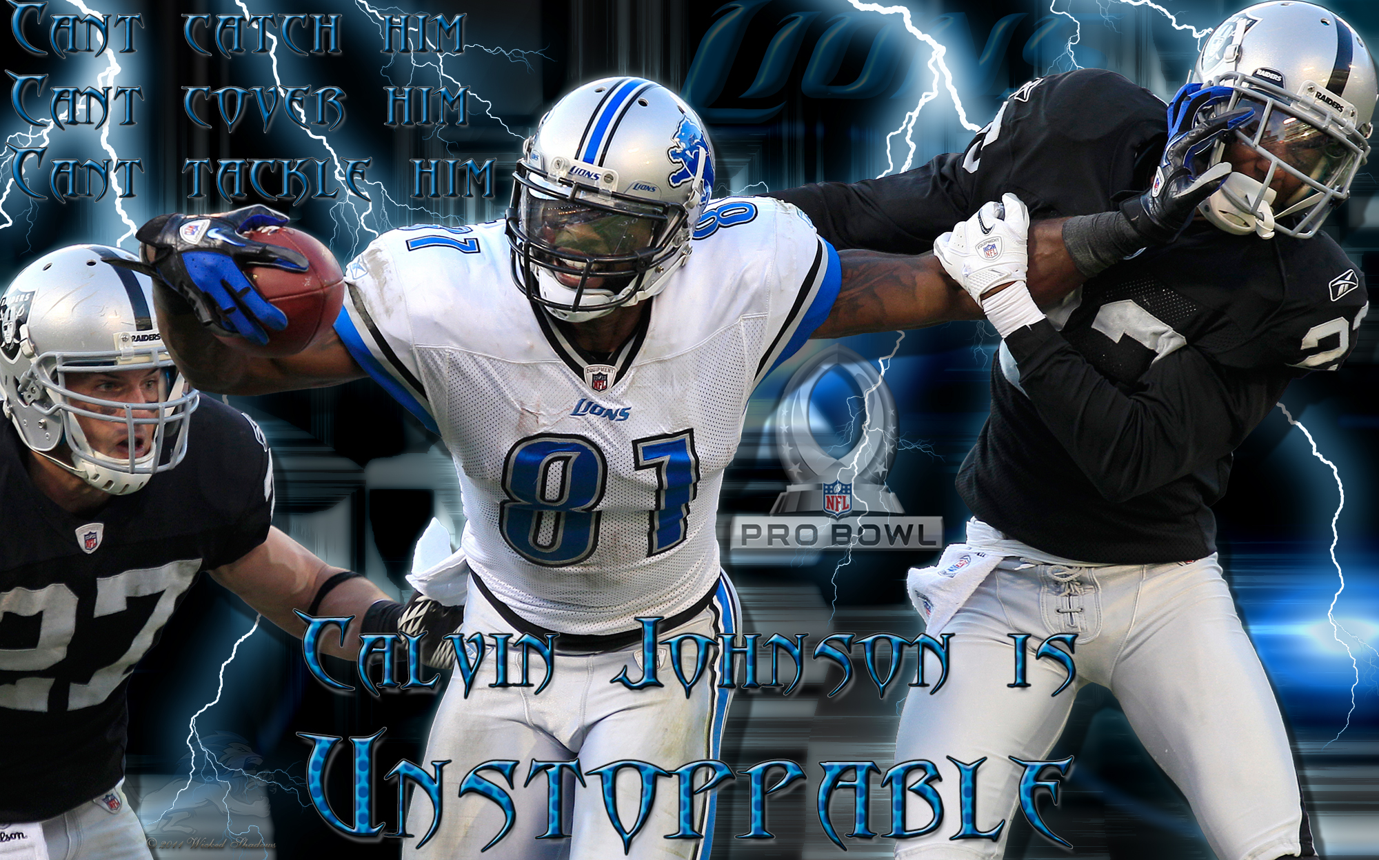 Wallpaper By Wicked Shadows Detroit Lions Calvin Johnson Is