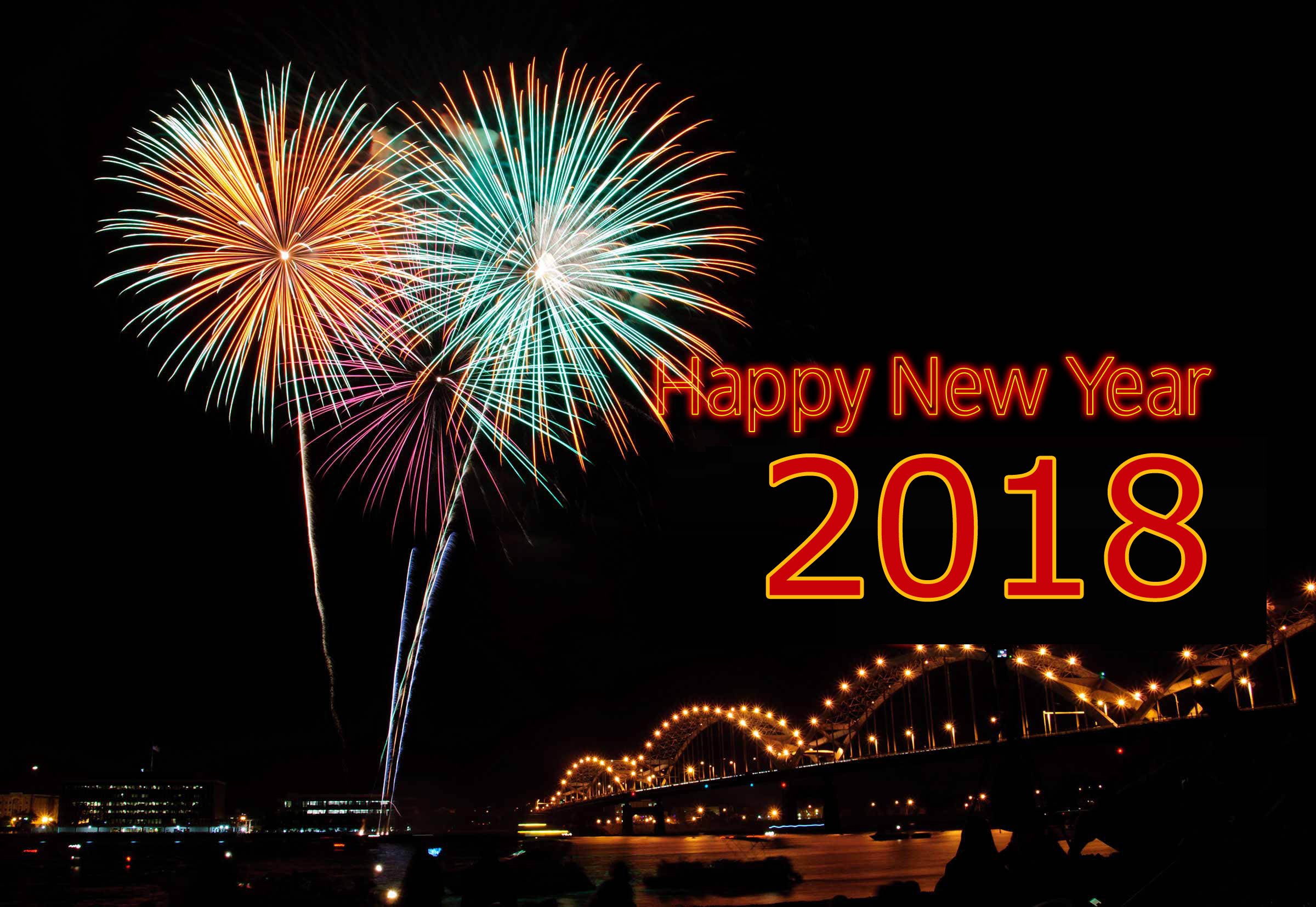 New Year Eve Crackers Celebration Ultra HD Wallpaper