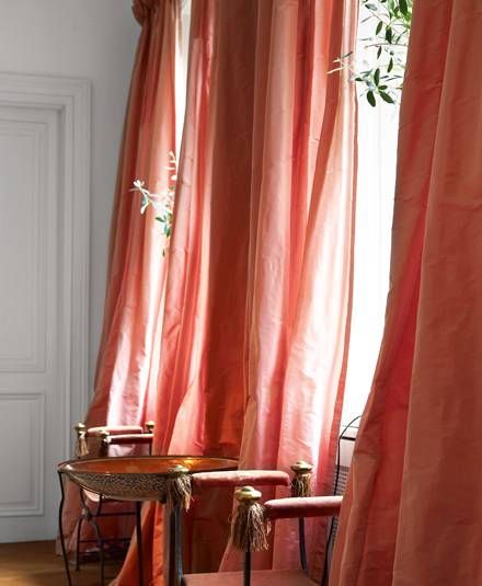 Design Chic Dreamy Draperies I Love This Coral My Bedroom