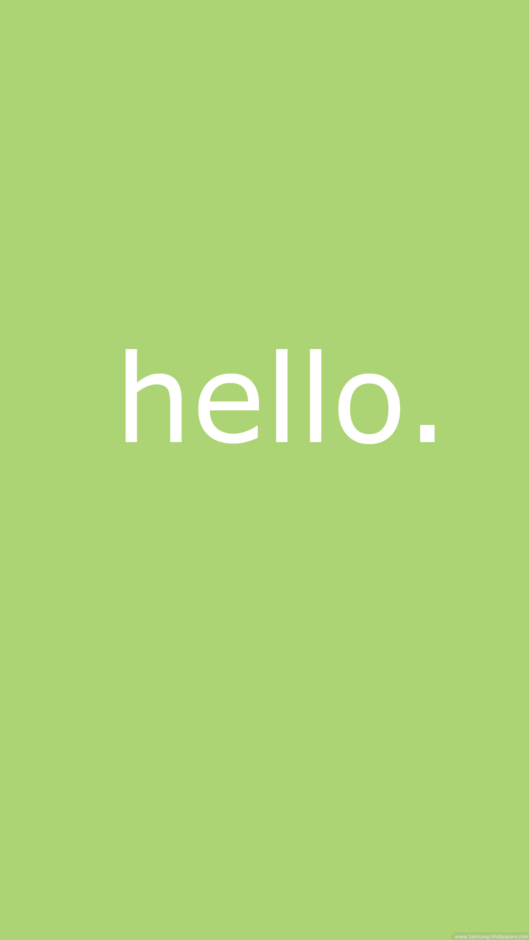 Cute Simple Hello Message Android Wallpaper