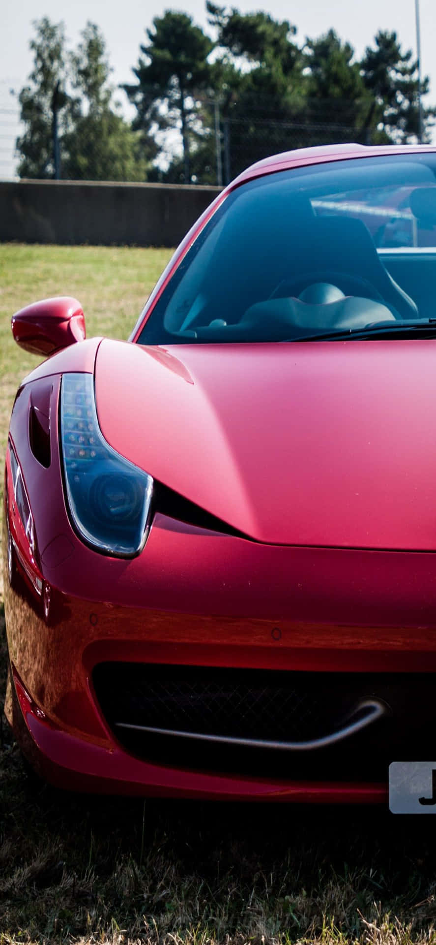 Majestic Ferrari Backdrop On iPhone Xs Max Wallpaper