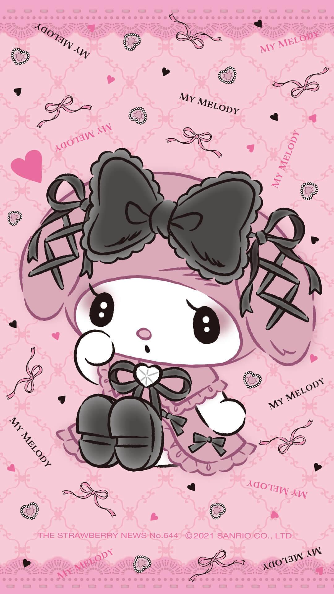 Be Positive Kuromi My Melody Wallpaper