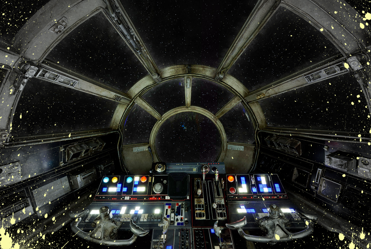 See Millennium Falcon Cockpit Like Never Before With Star Wars