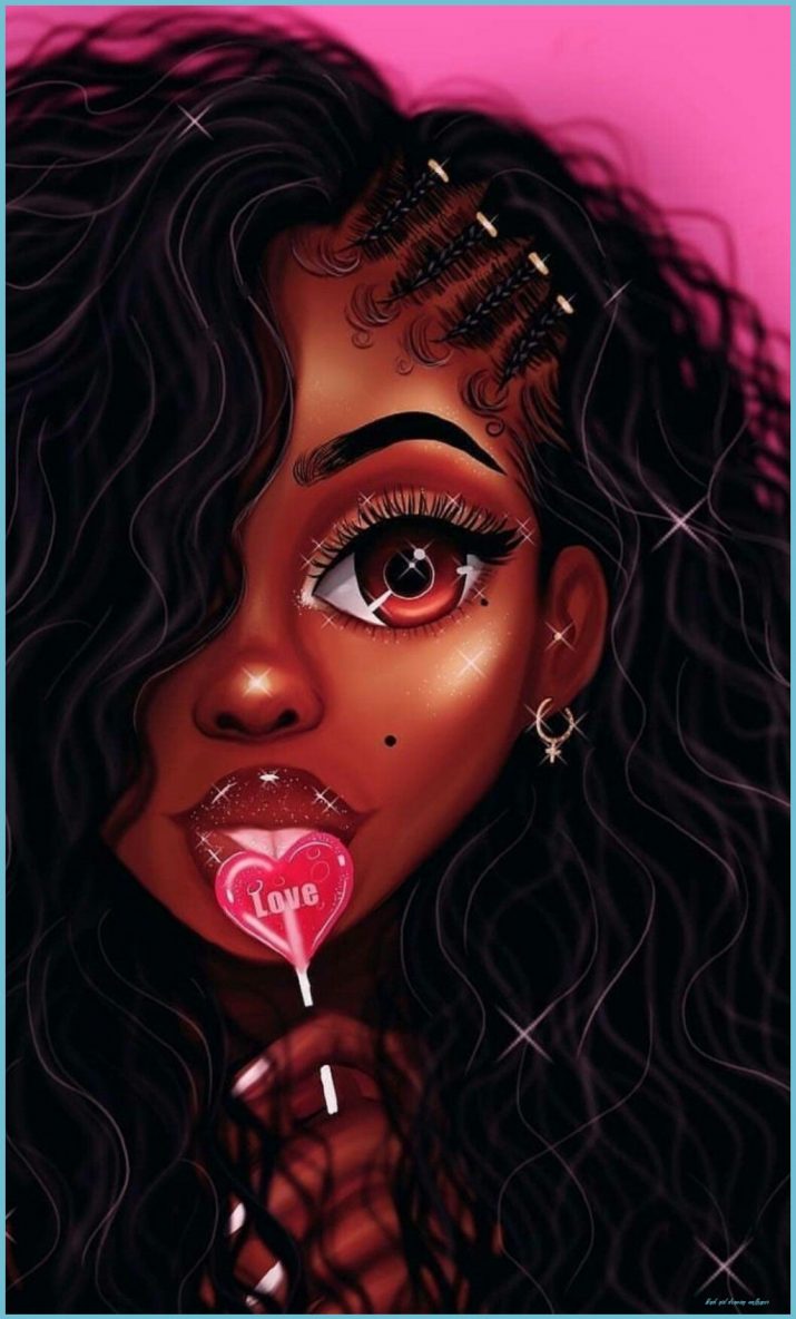 22+] Pretty Black Girl Cartoon Wallpapers - WallpaperSafari