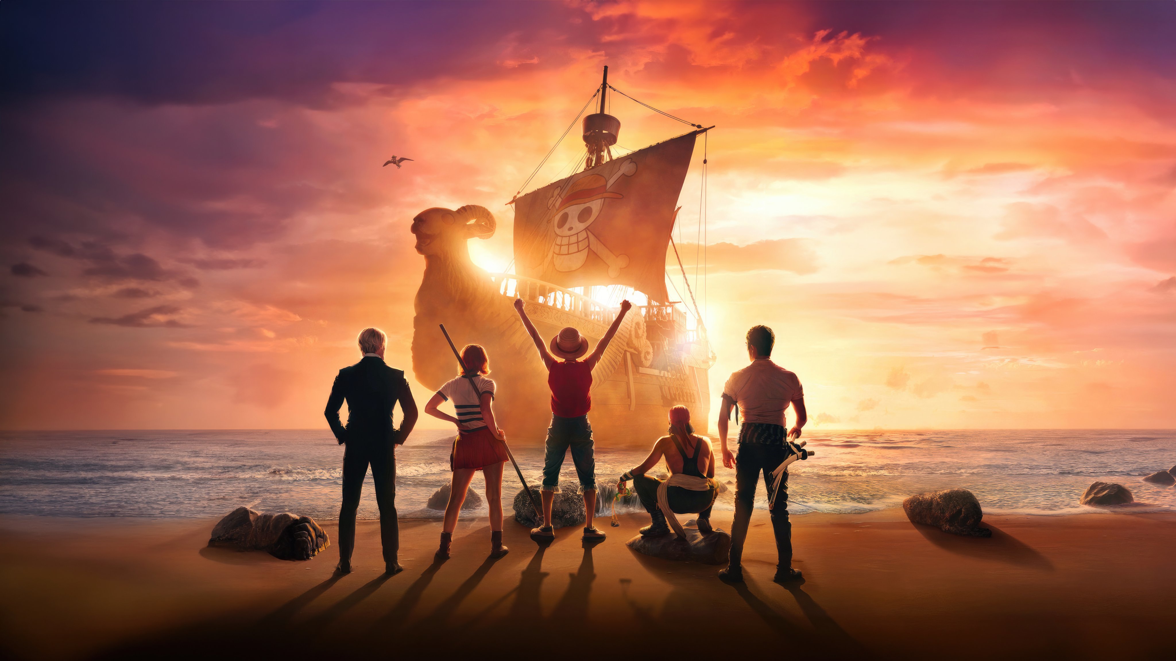 Straw Hat Pirates Wallpaper 4k One Piece Netflix Series