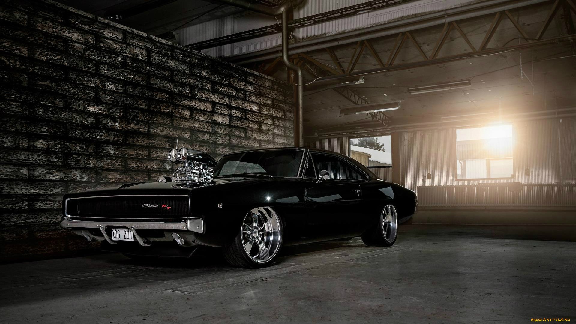 Dodge Charger 1968 muscle cars hot rod engine wallpaper