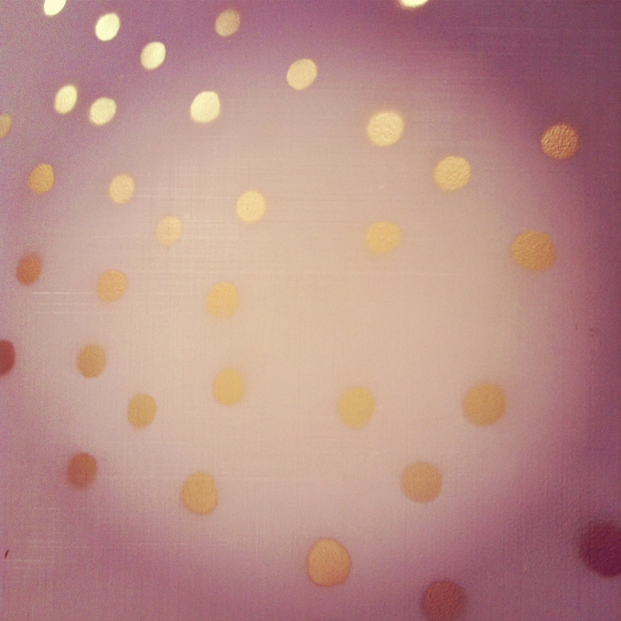 Gold Polka Dots Paint And