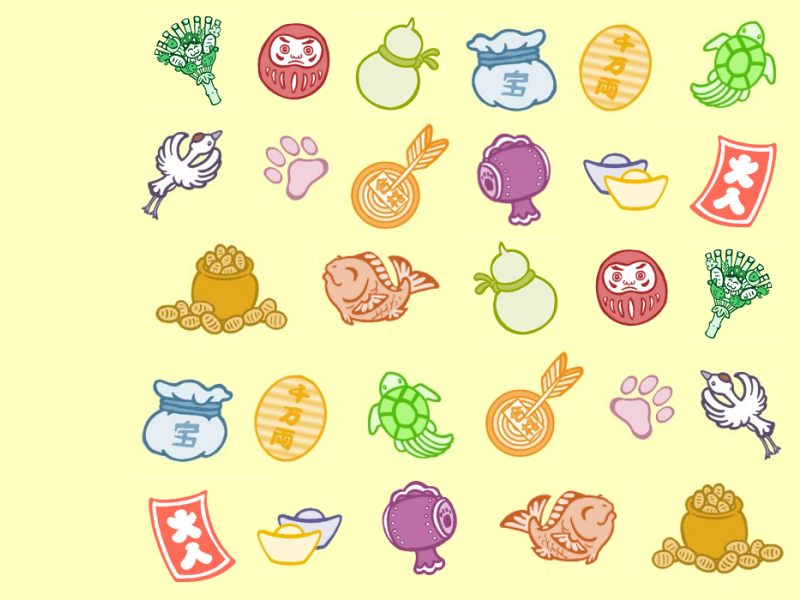 Lucky Japanese Symbols By Crokittycats