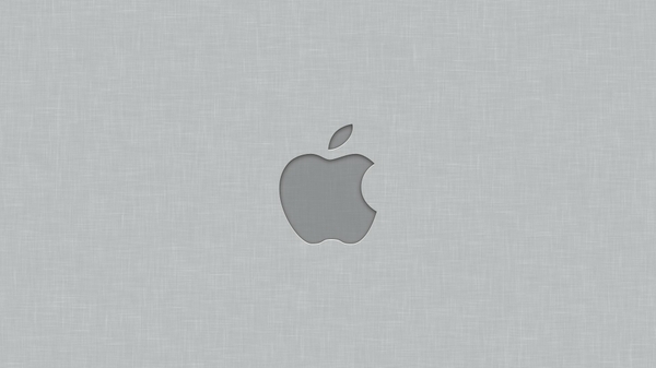 Inc Light Apple Apples Grey Background Linen Wallpaper