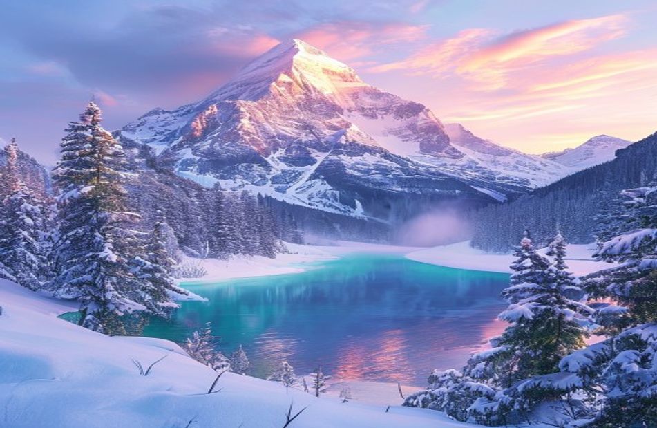 Winter Mountain Wallpaper