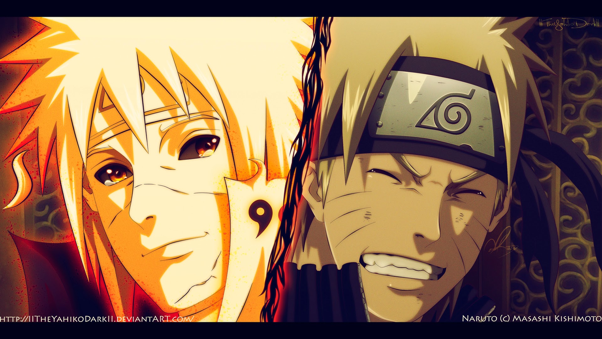 Minato and Naruto Anime Picture 3g Wallpaper HD