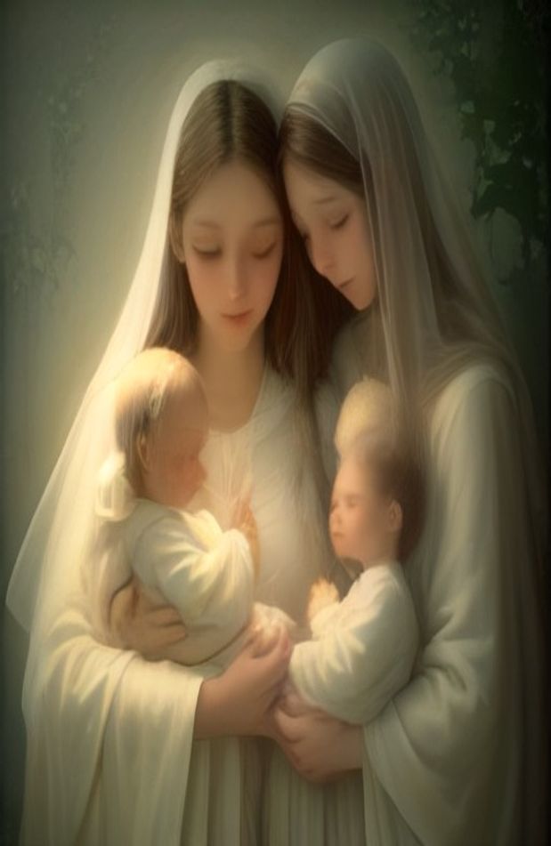 Mother Mary With Baby Jesus Wallpaper