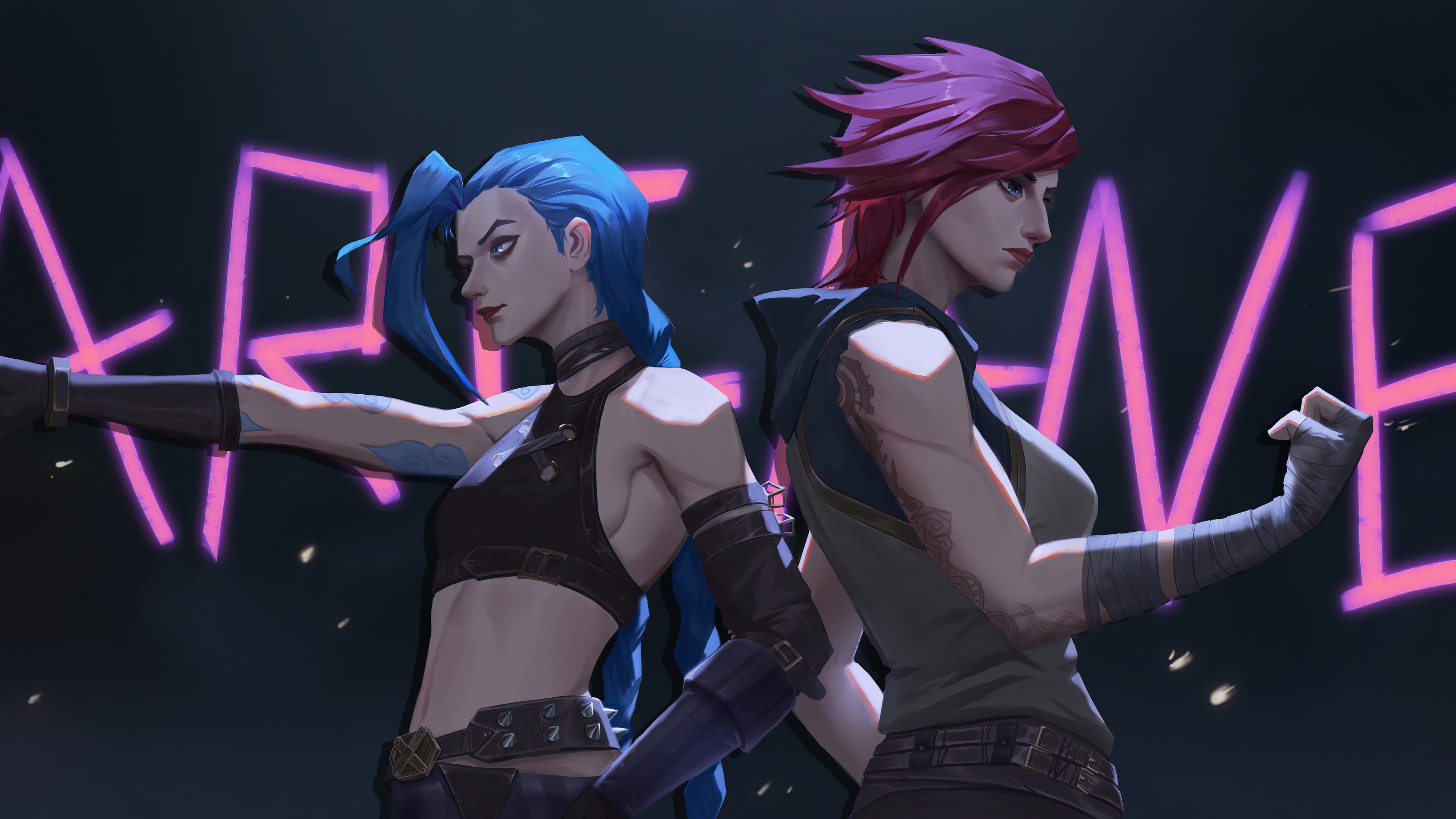 Arcane 4k Vi Jinx HD Wallpaper