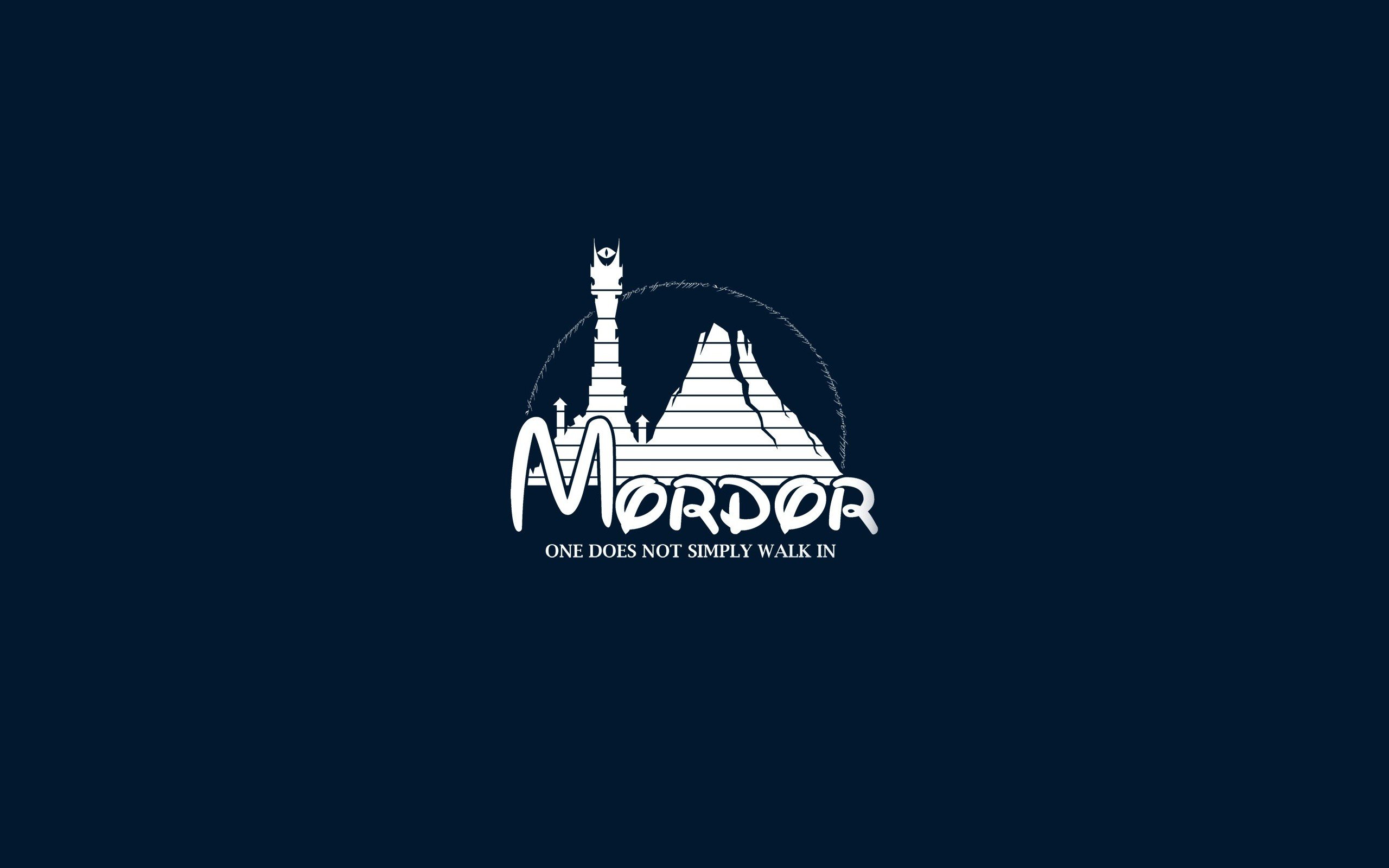 Disney company minimalistic funny the lord of the rings mordor artwork