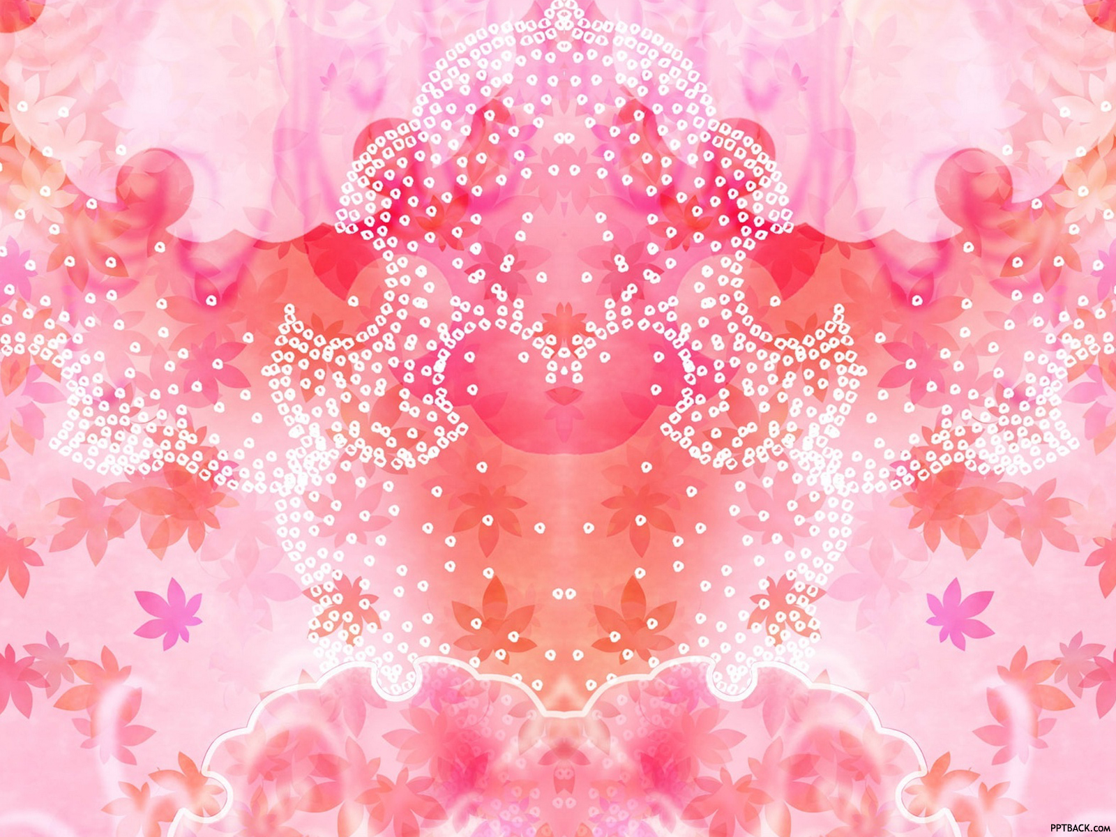 Modern Pink Flower Ppt Background For Your Powerpoint Templates