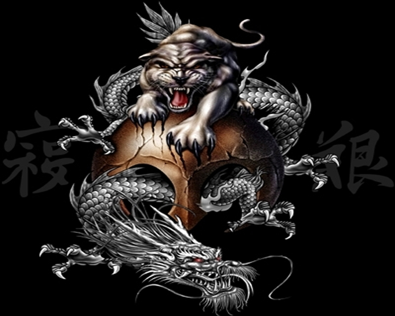 crouching dragon tiger meaning hidden WallpaperSafari Dragon and Tiger  Wallpaper