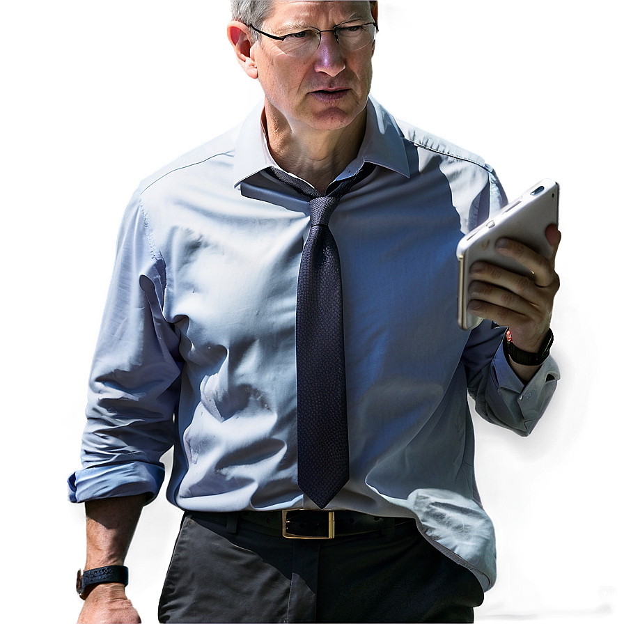 Tim Cook And iPhone Png Wallpaper