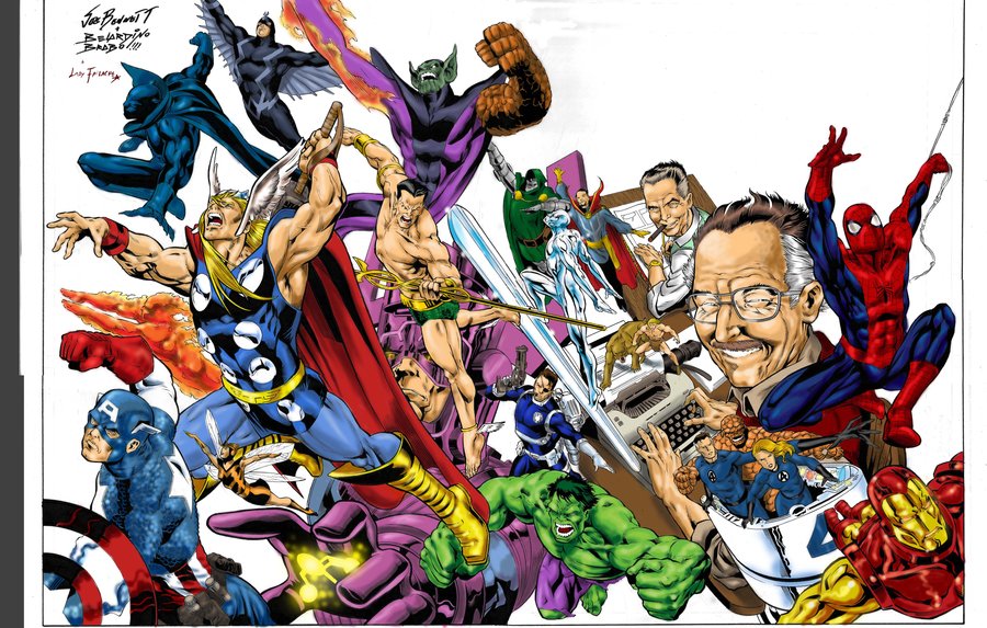 Stan Lee And Jack Kirby Color By Brendafailache
