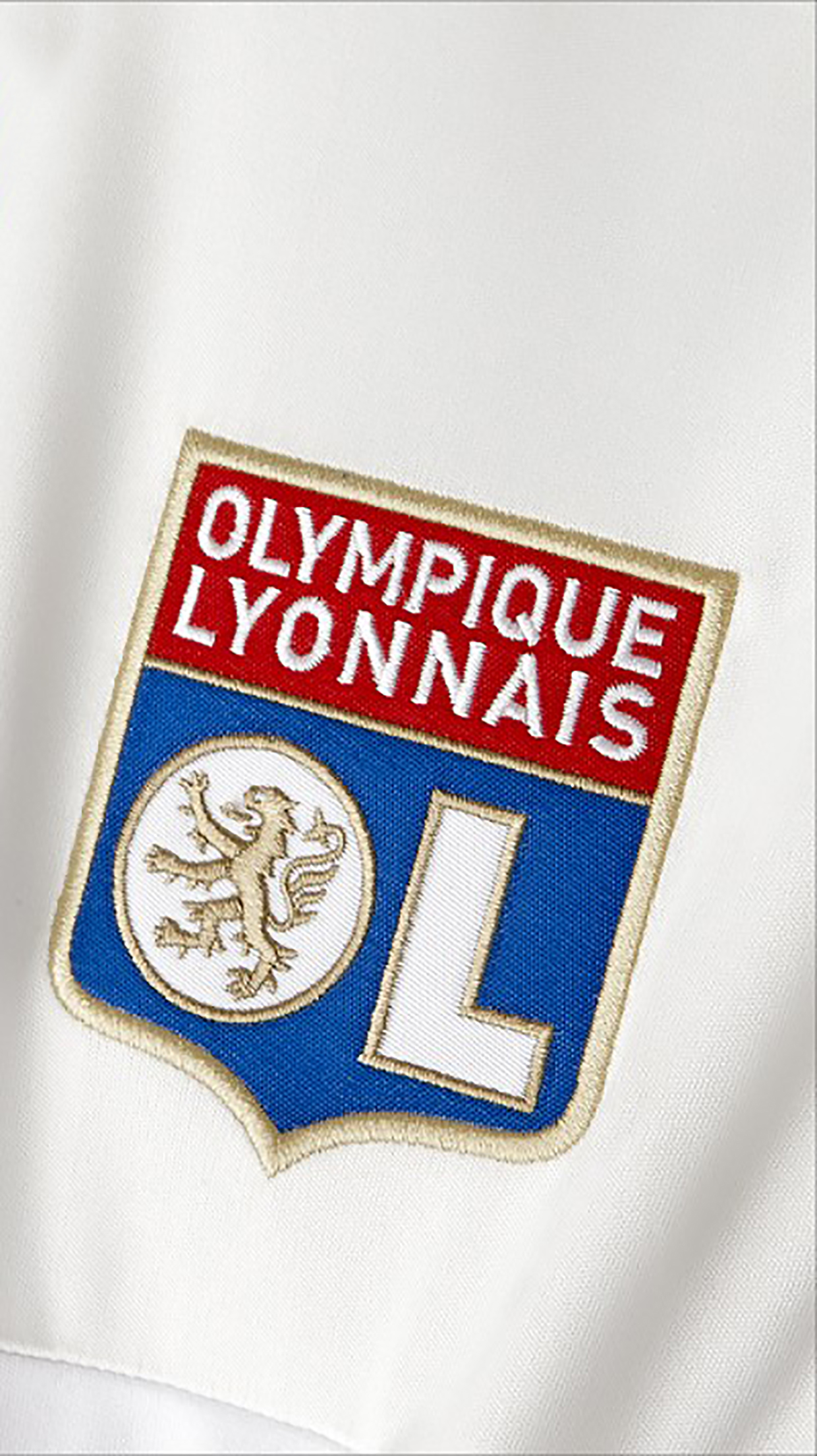 Olympique Lyonnais Logo Wallpaper For iPhone X