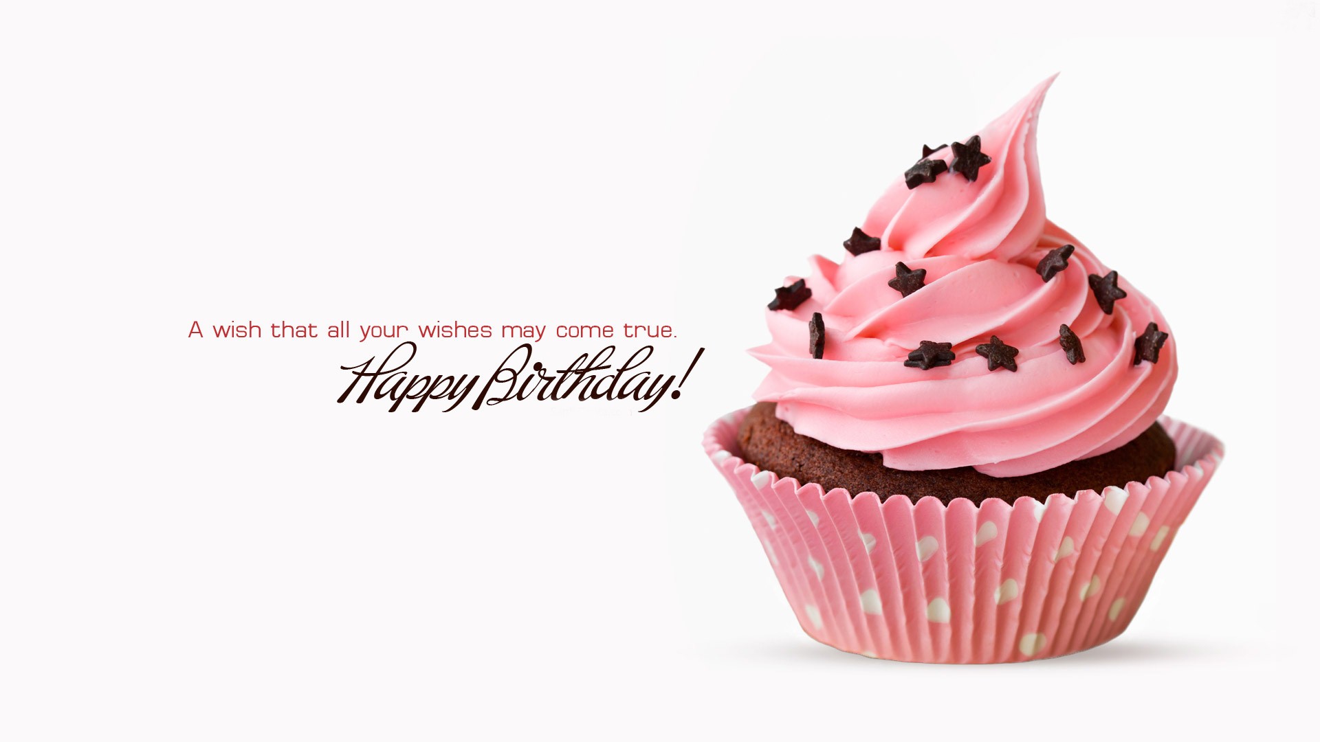 Happy BirtHDay Wallpaper With Wishes Cupcake Food Buttercream Icing