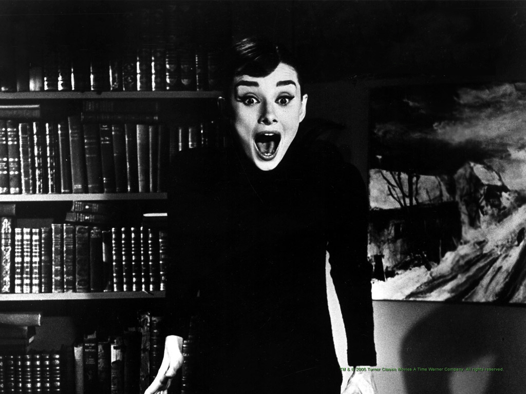 Audrey Hepburn Screaming Wallpaper HD