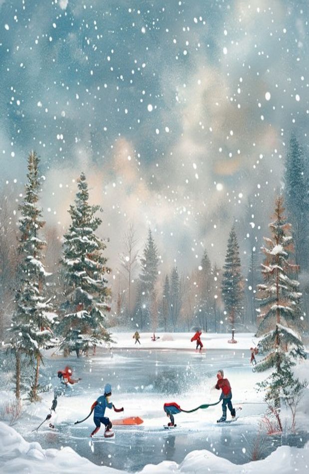 Pond Hockey Wallpaper