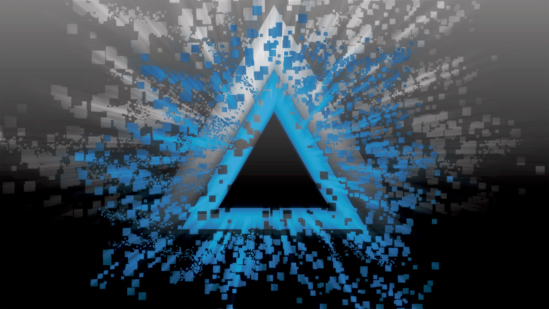 Pixelated Triangles Wallpaper