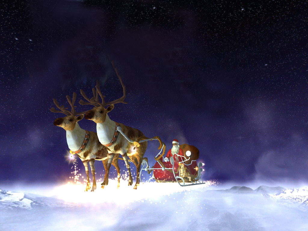Santas Flight 3D screensaver a breathtaking flight in a reactive