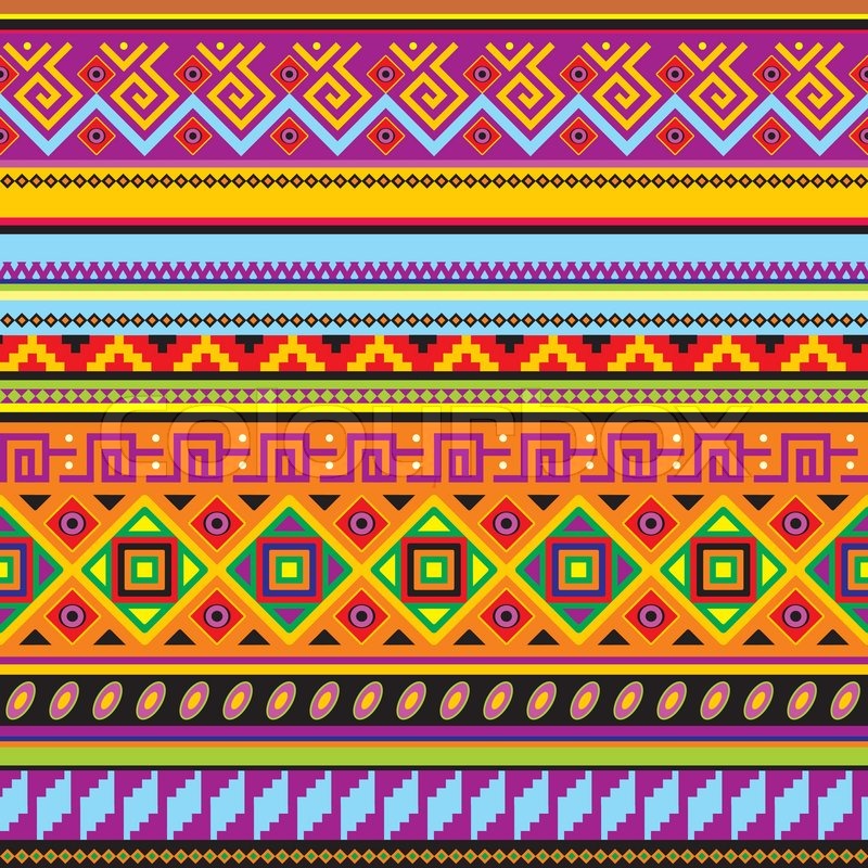 Mexican Pattern Wallpaper Vektor af mexican mnster
