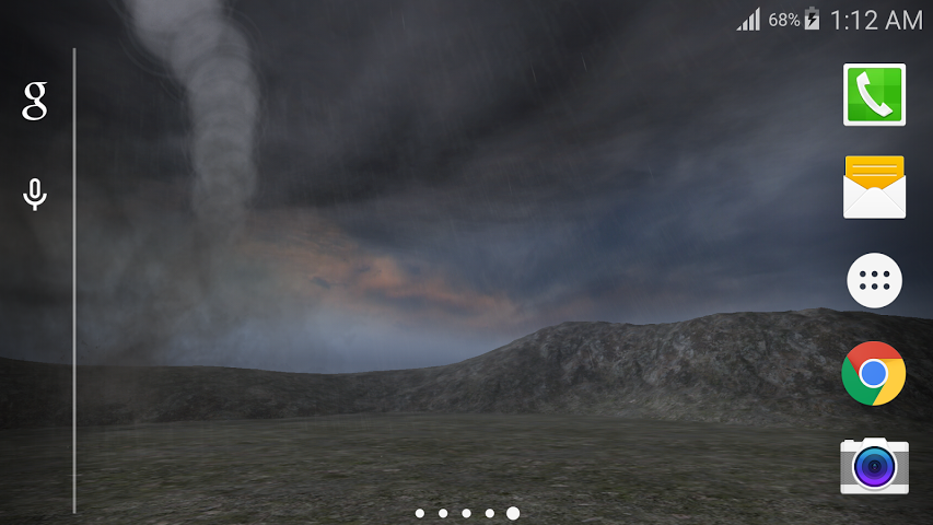 3d Amazing Storm And Tornado Display In This Live Wallpaper