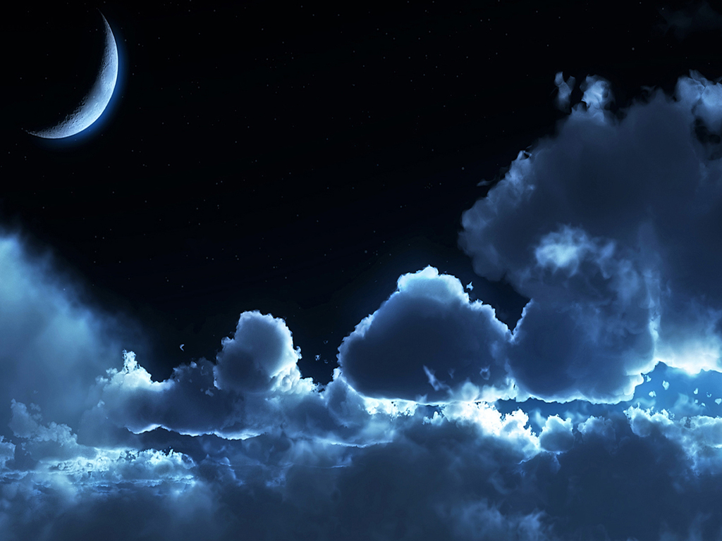Crescent Moon Wallpaper HD Background Desktop