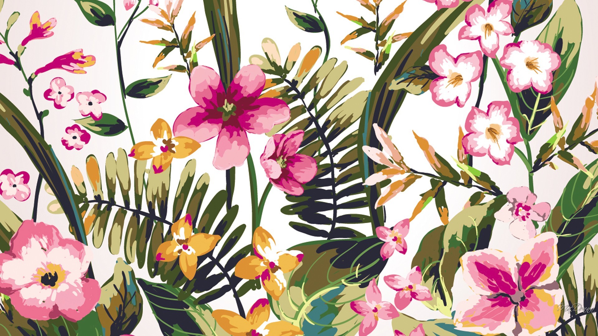 Floral Desktop Background Wallpaper
