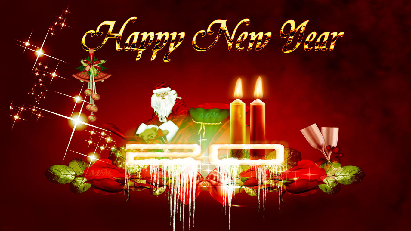 Free Happy New Year Wallpapers 2014  High Resolution Wallpaper 1366x768