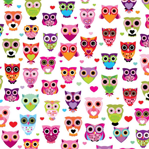 By Little Smilemakers Studio Owl Wallpaper Illustration And