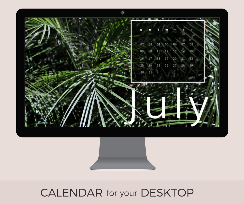 July Desktop Wallpaper Ivory Mix